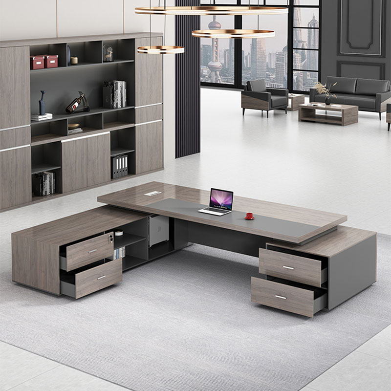 Desk Setup No Computer - Рабочий стол, роскошное хранилище, L-образная европейская