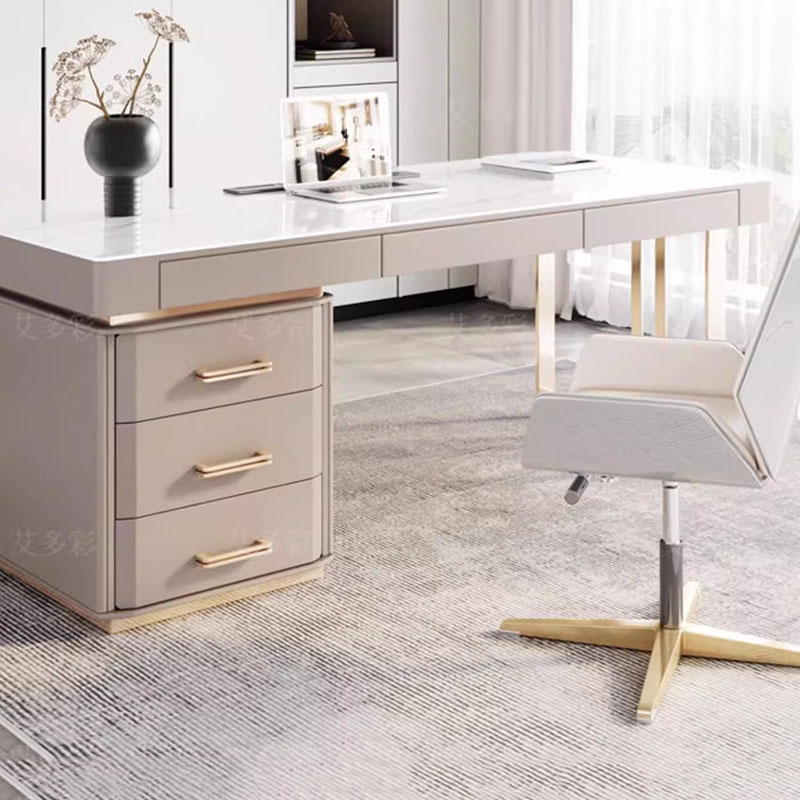 Desk Setup No Computer - Офисный стол, минималистичные ящики, роскошная современная