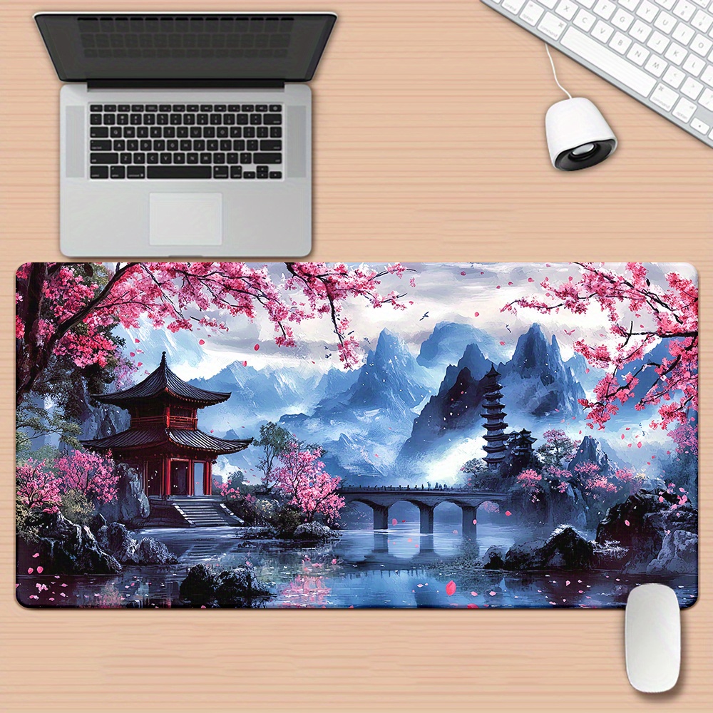 Desk Setup Nature - Коврик для мыши с рисунком в