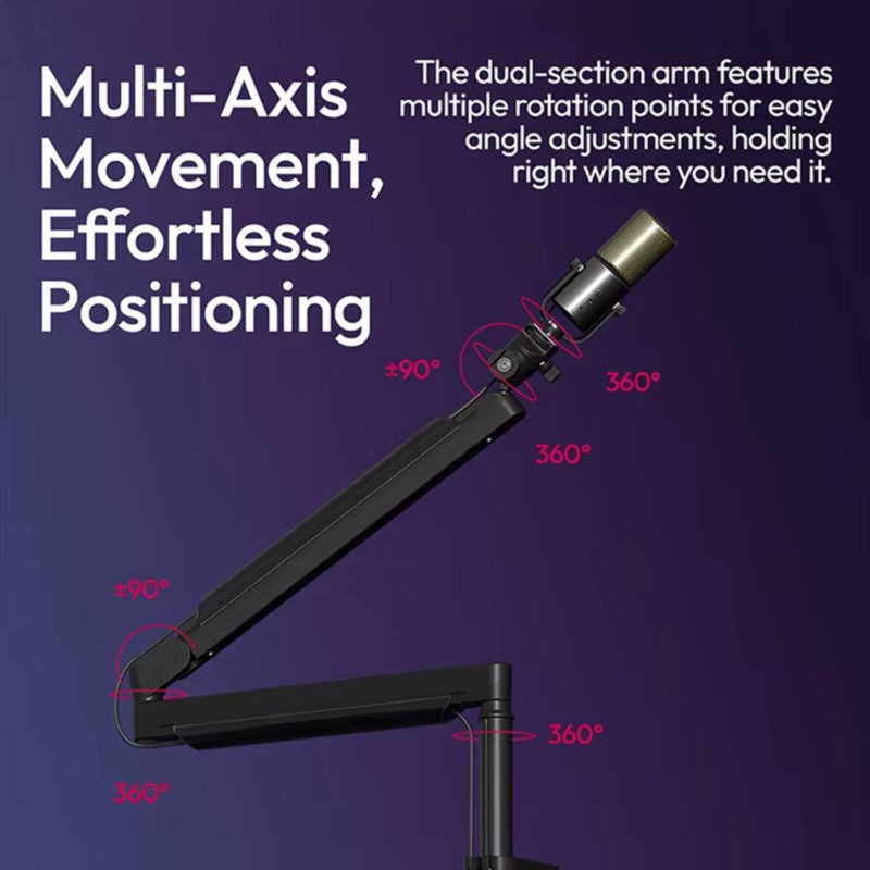 Desk Setup With Mic - Суперраспродажа: Регулируемый микрофонный держатель ZJ05 с