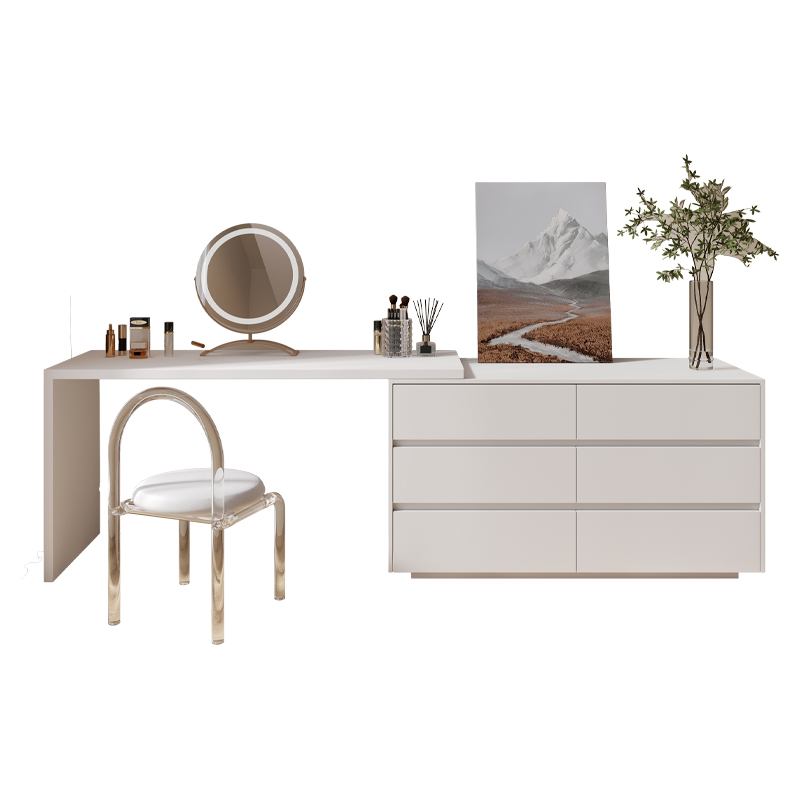 Desk Setup No Computer - Комод, многоцелевой плоский L-образный компьютерный стол