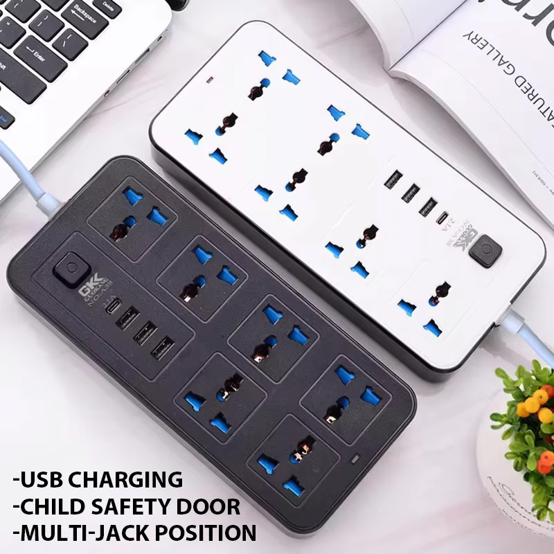 Power Strip Flat - Универсальная вилка Power Multi Tap, розетка