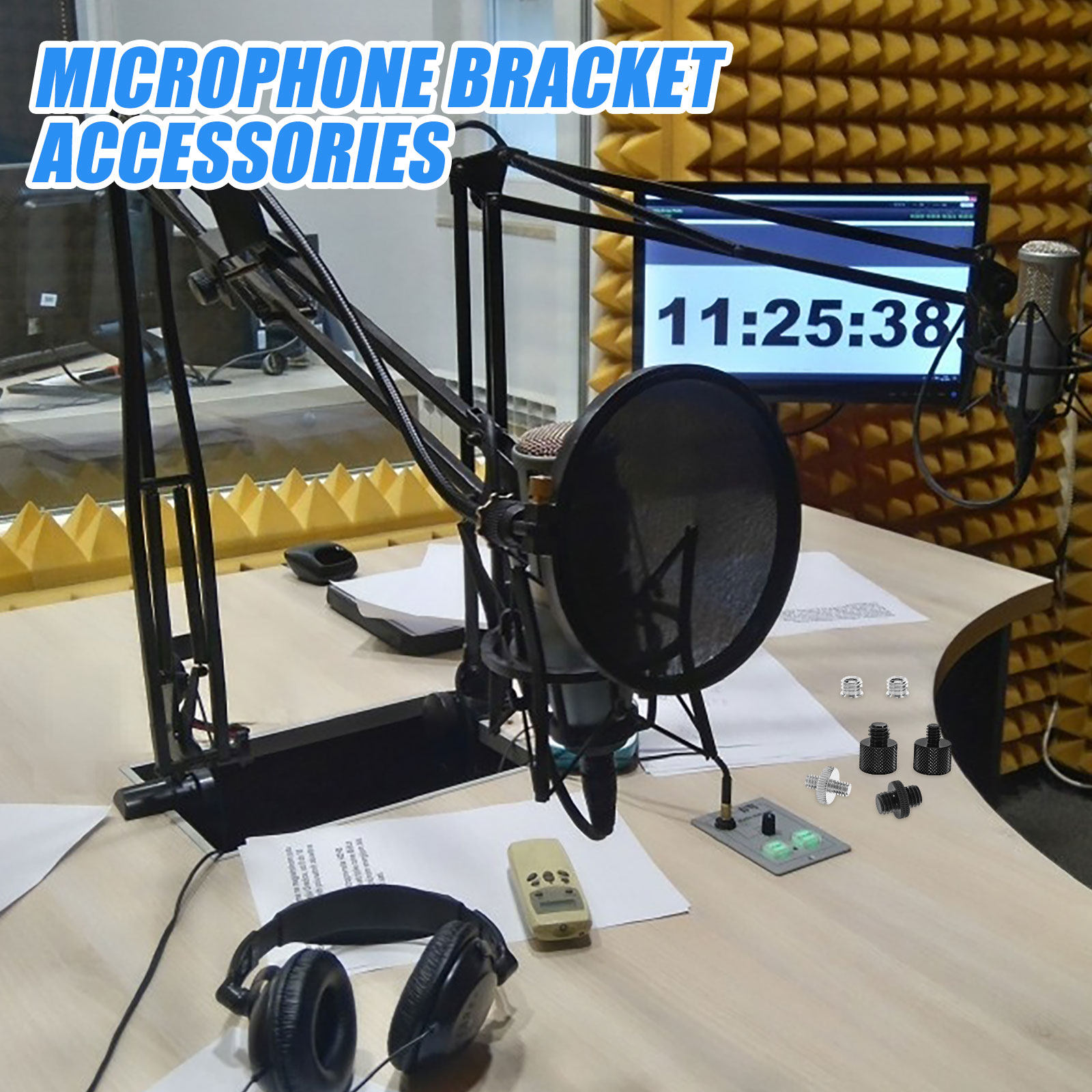 6 шт. металлических адаптеров  – обзор и цена Desk Setup With Mic
