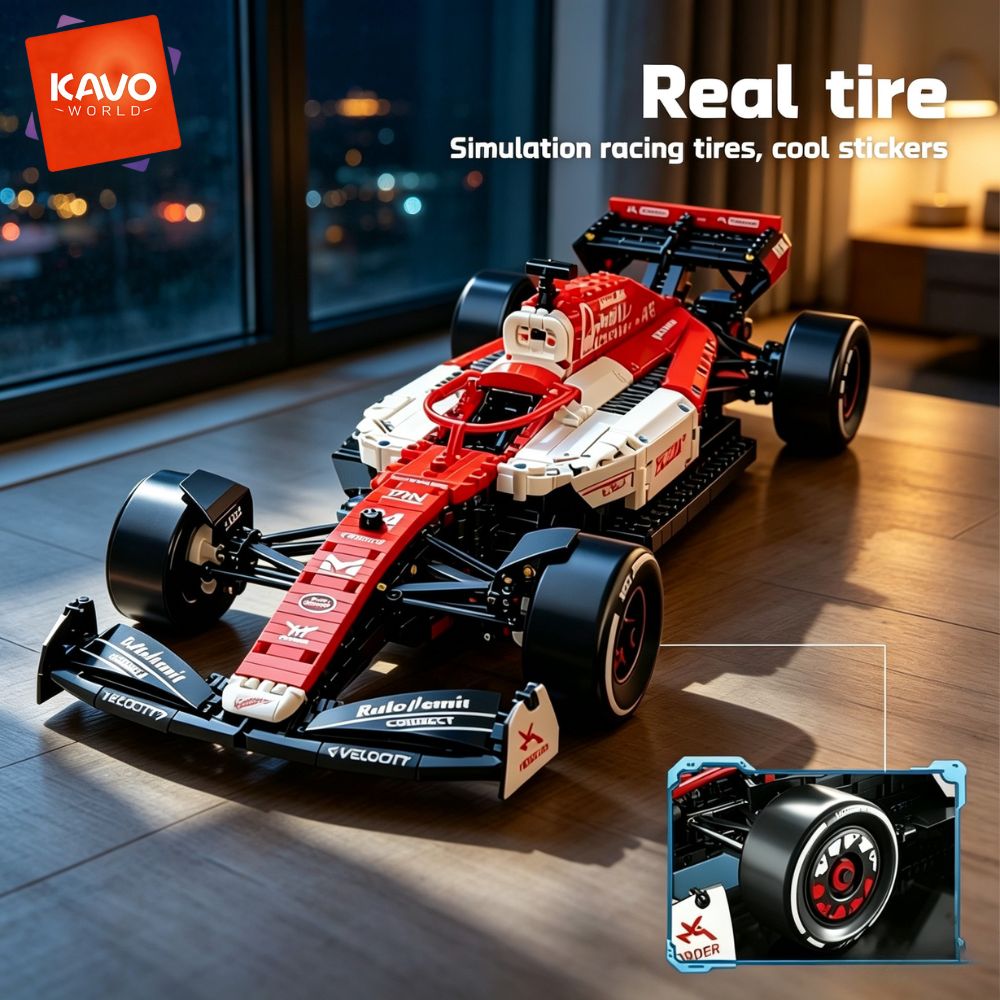 Конструктор KAVOWORLD Formula  – обзор и цена Desk Setup Red