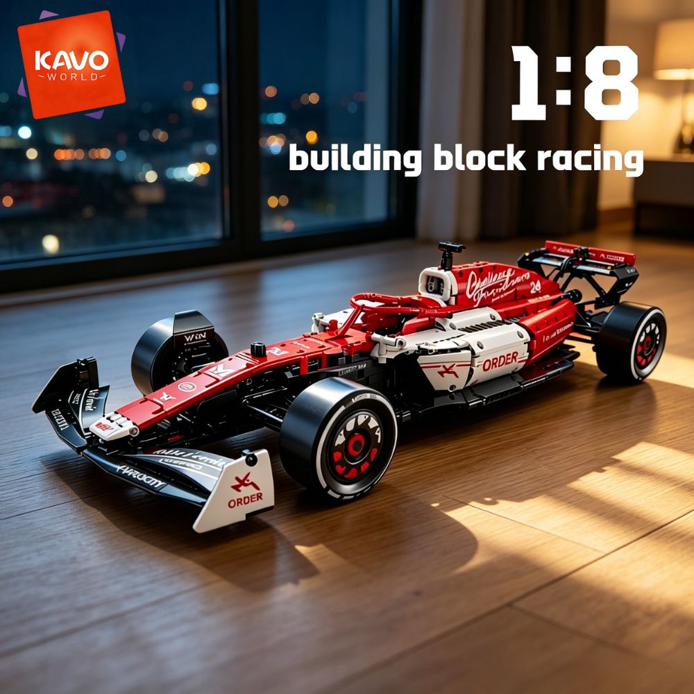 Конструктор KAVOWORLD Formula  – обзор и цена Desk Setup Red