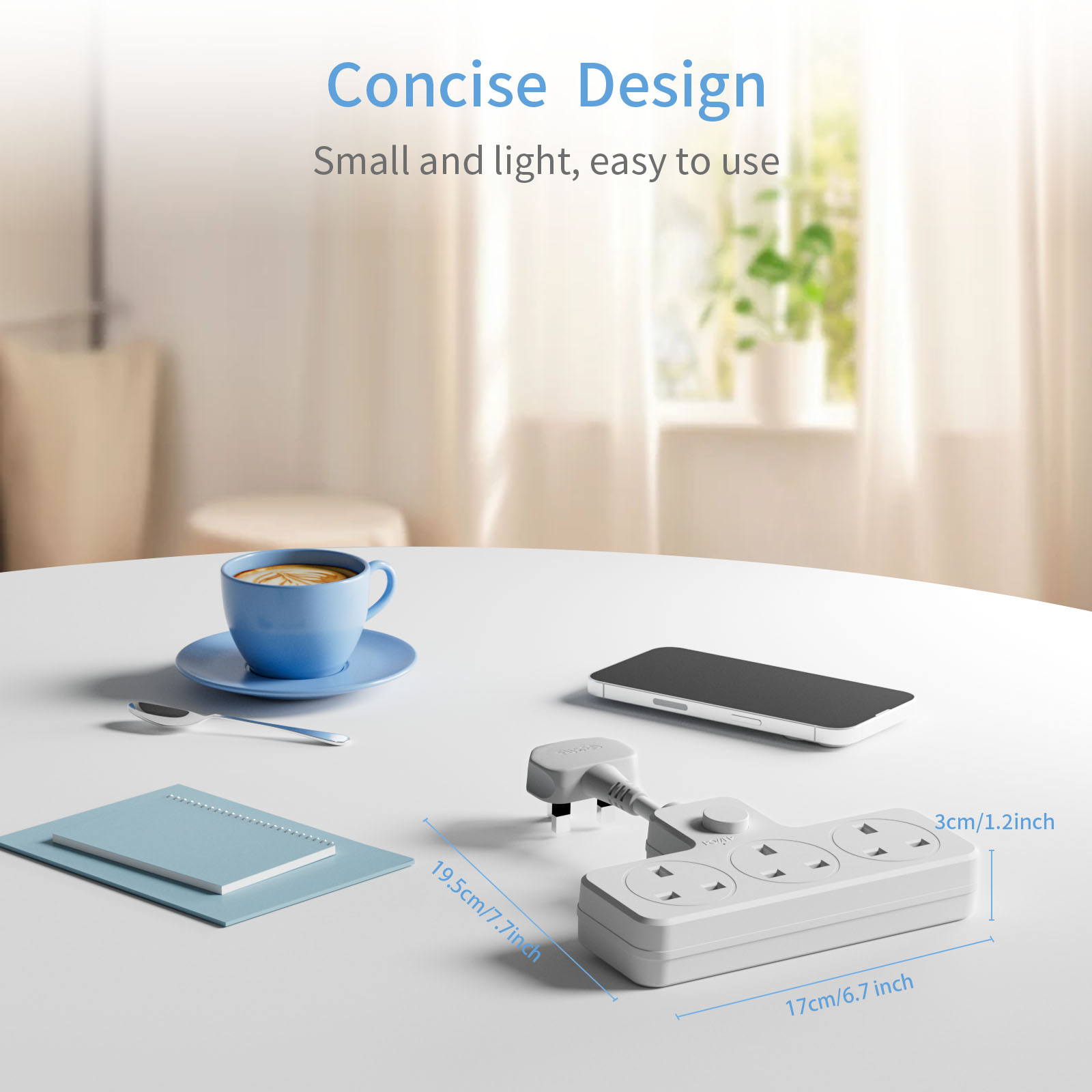 Вилка питания Великобритании,  – обзор и цена Power Strip Flat