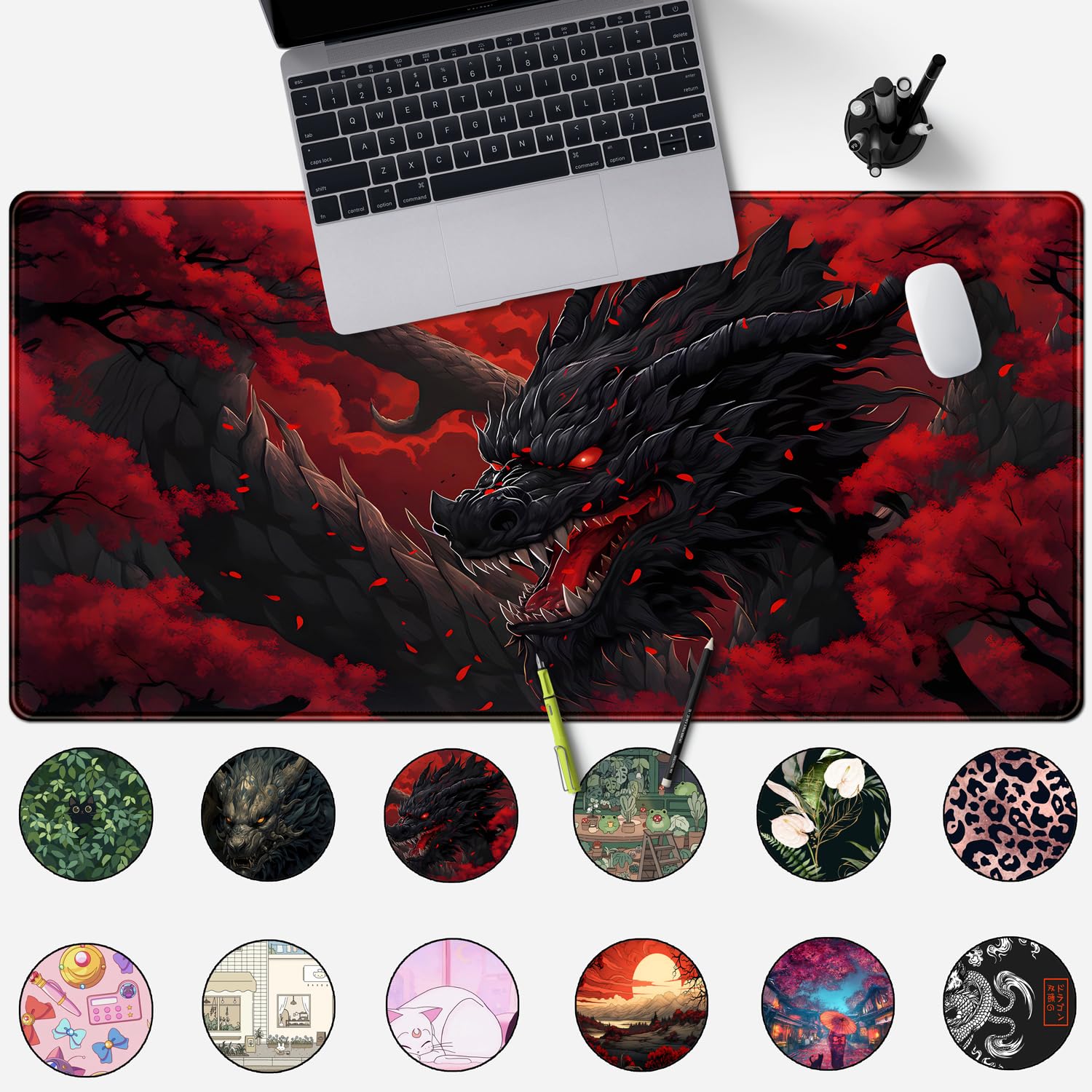 Большой коврик для мыши Huge D – обзор и цена Desk Setup Red