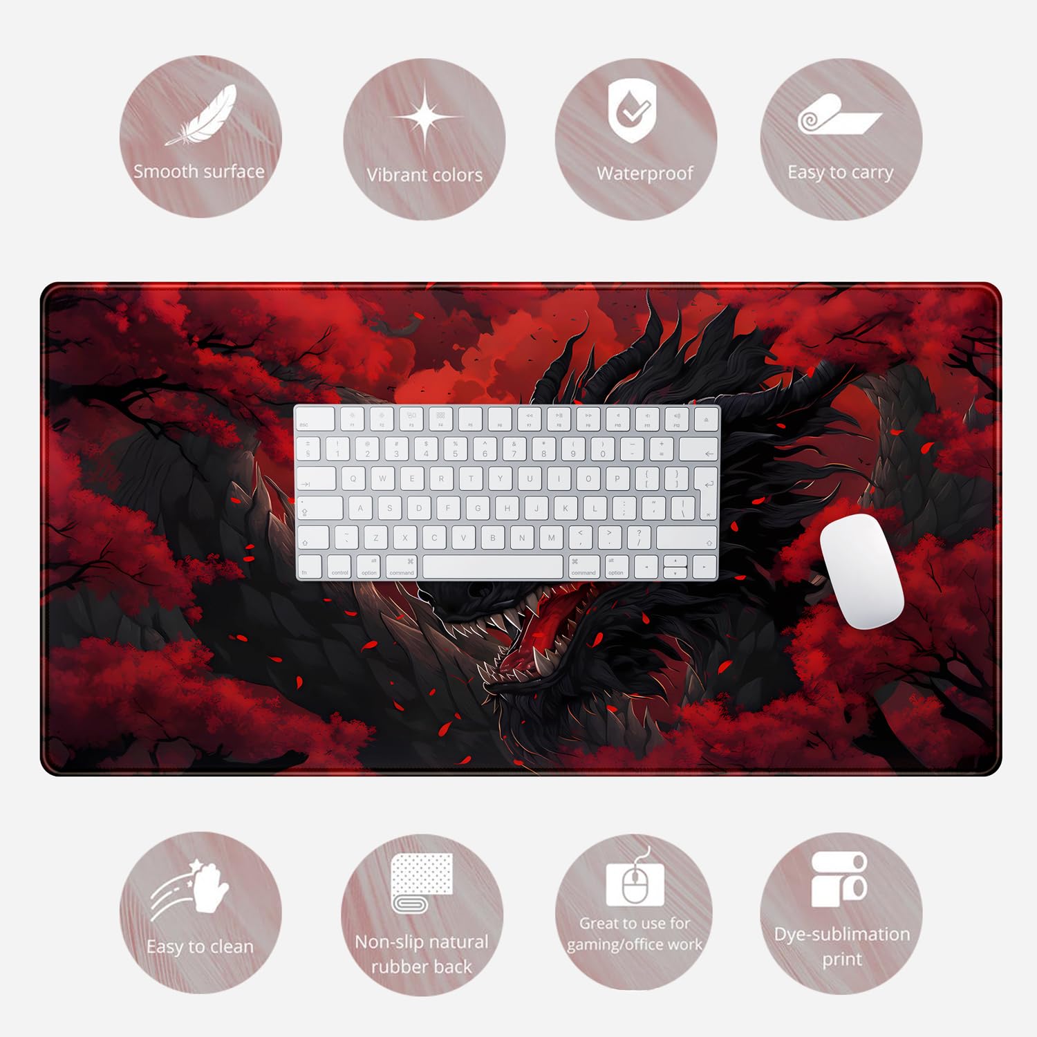 Большой коврик для мыши Huge D – обзор и цена Desk Setup Red