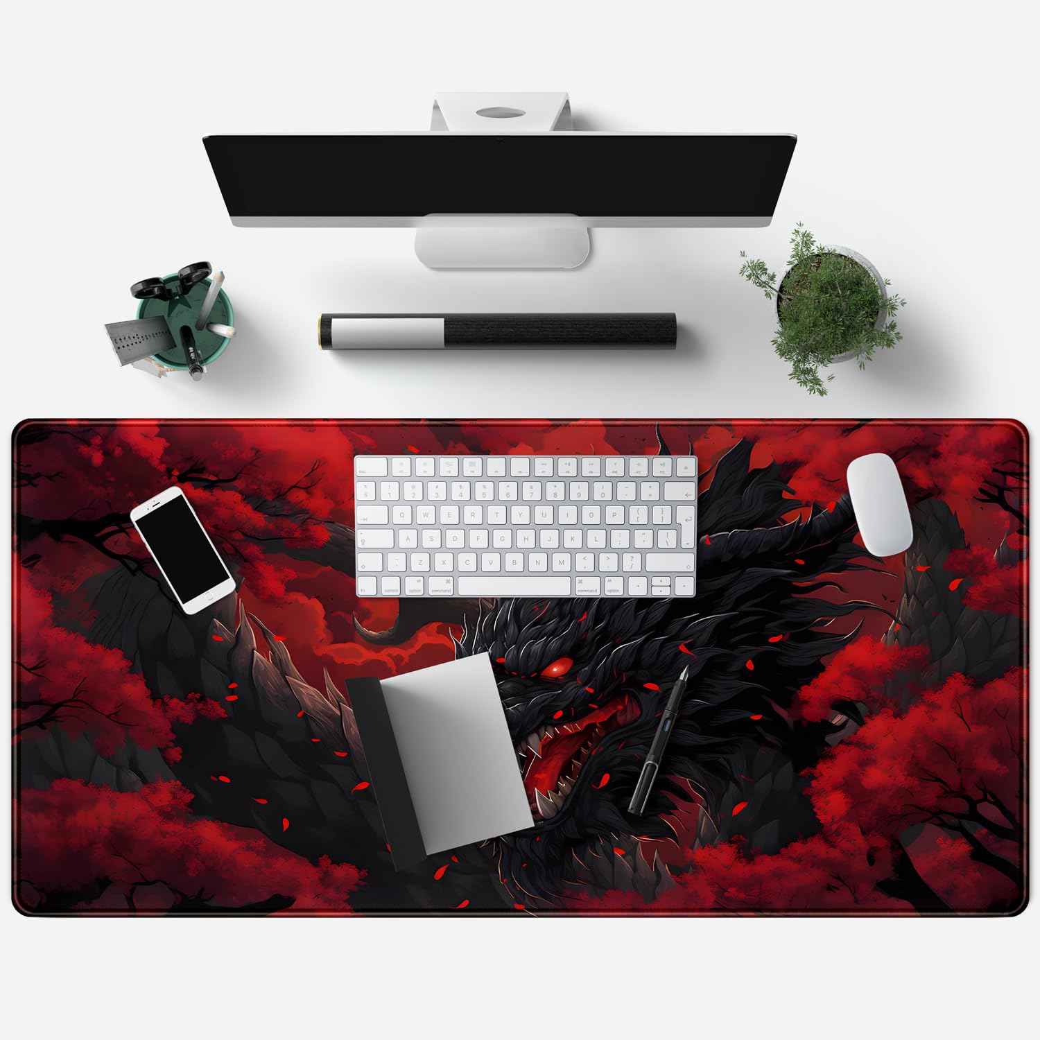 Большой коврик для мыши Huge D – обзор и цена Desk Setup Red