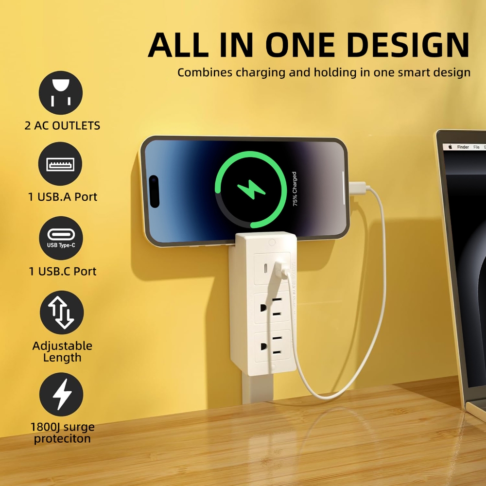 Электрическая розетка 360 ° Вр – обзор и цена Power Strip Flat