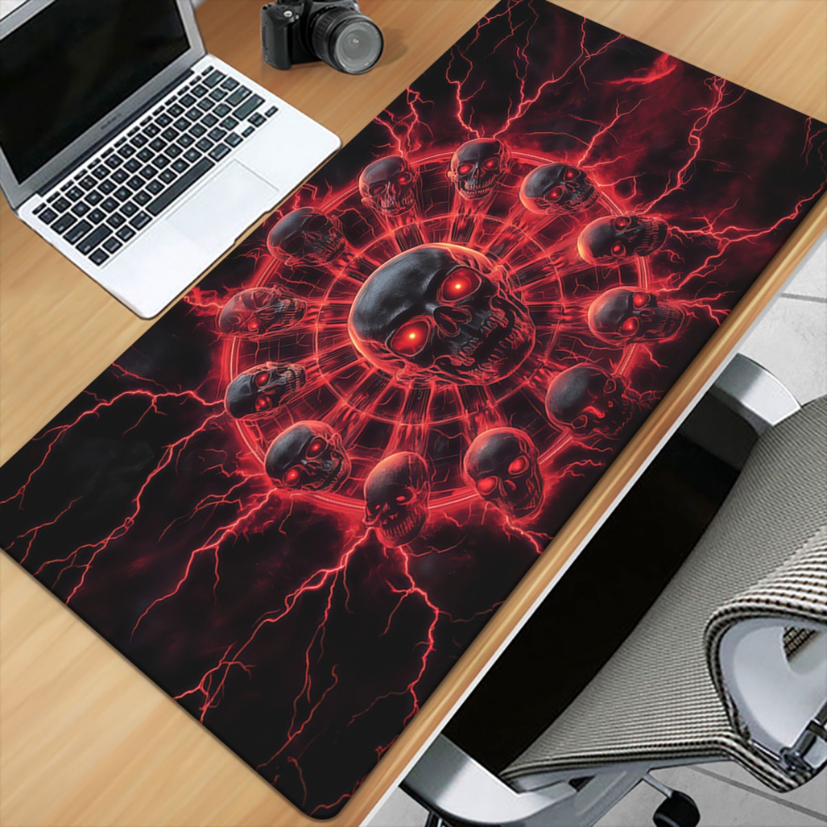 Геймерский коврик для стола с  – обзор и цена Desk Setup Red