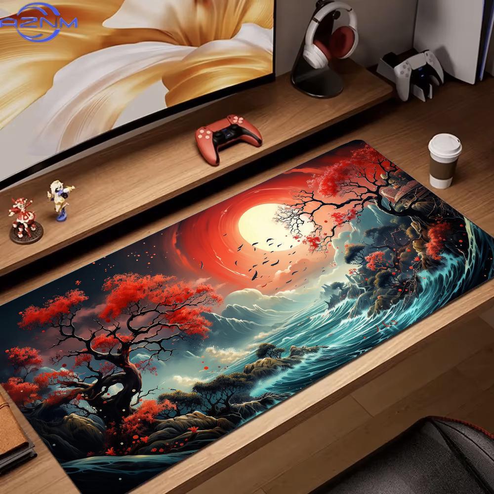 Красно-черный коврик для мыши  – обзор и цена Desk Setup Red