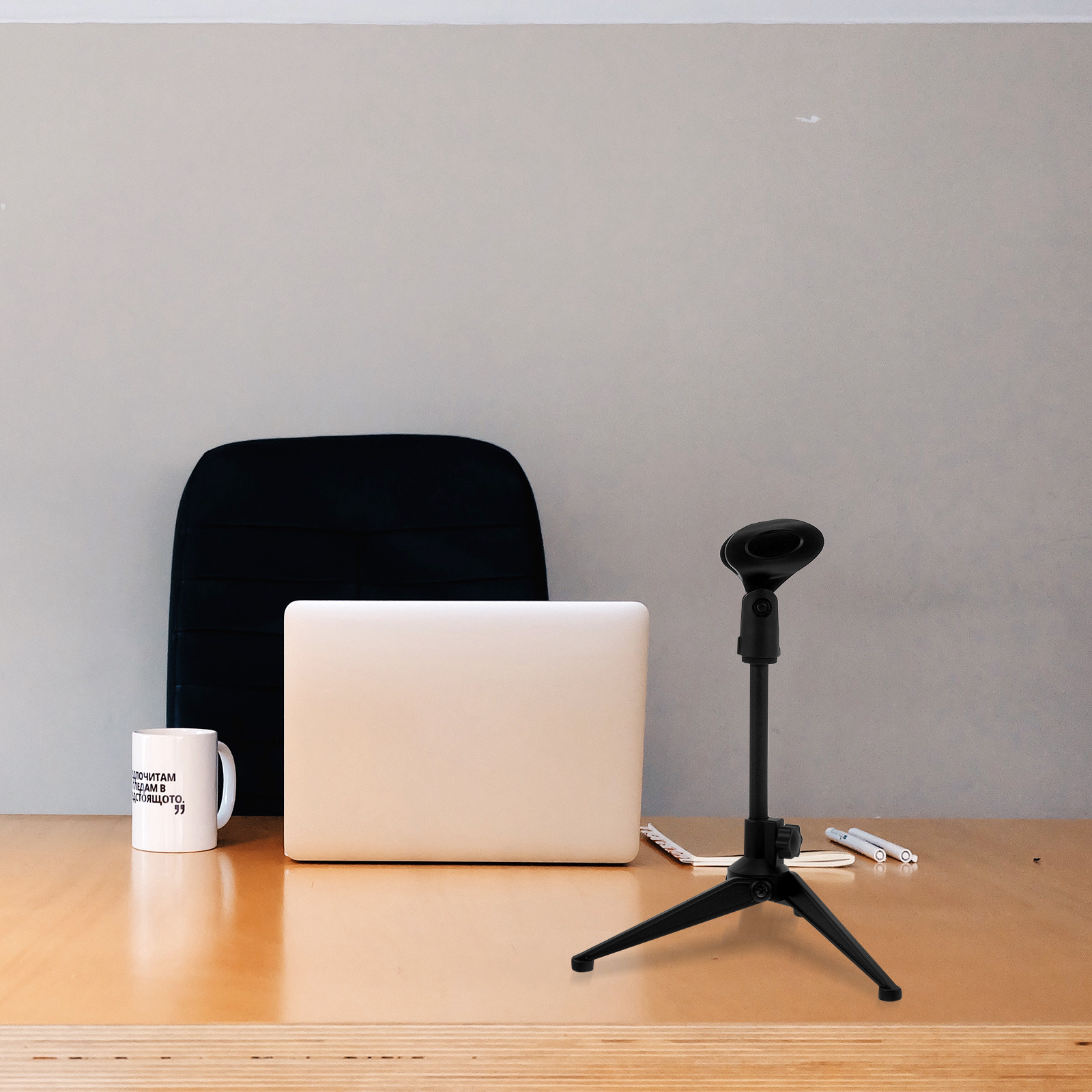 Прочный алюминиевый штатив-сто – обзор и цена Desk Setup With Mic