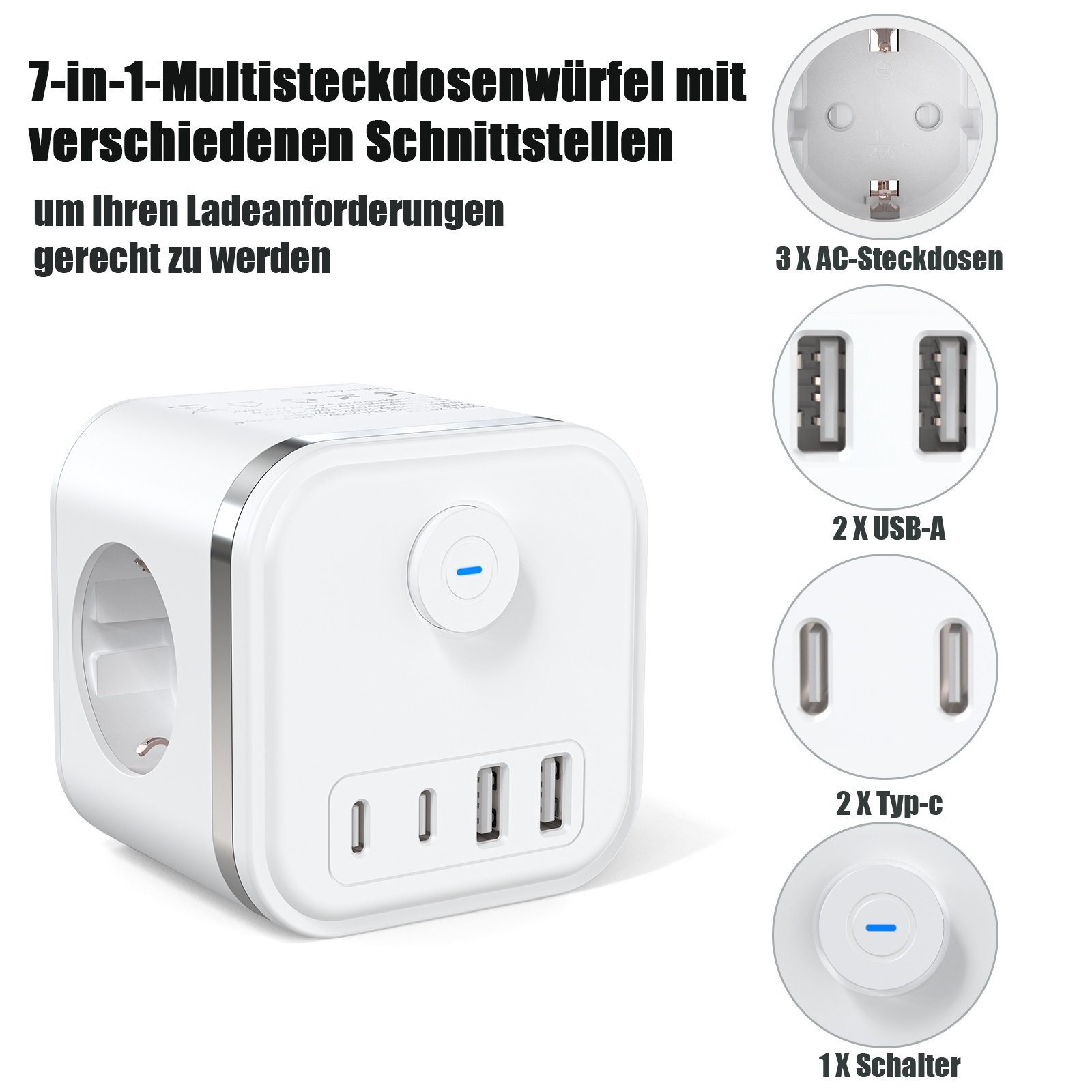 Адаптер с несколькими розеткам – обзор и цена Power Strip Flat