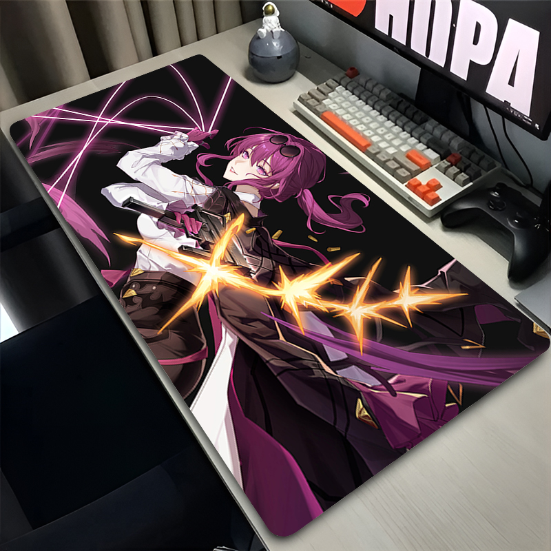 Аниме-коврик для мыши XXL, игр – обзор и цена Desk Setup Red